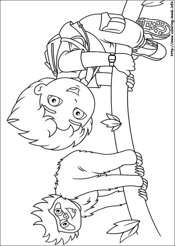 Go, Diego, go! coloring picture