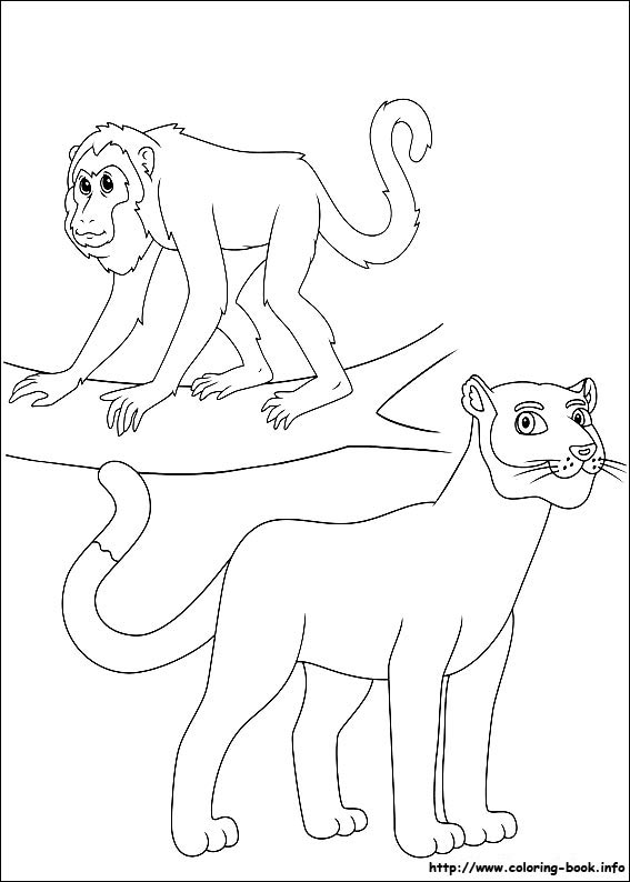 Go, Diego, go! coloring picture