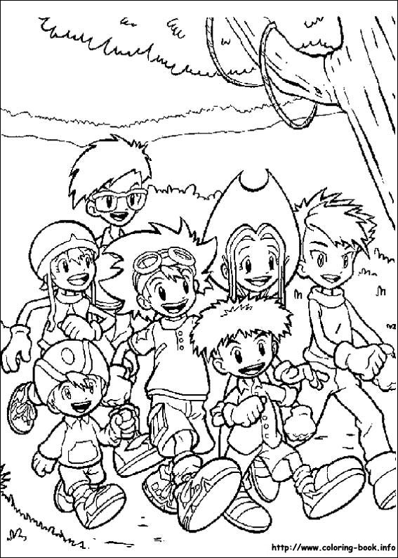 Digimon coloring picture