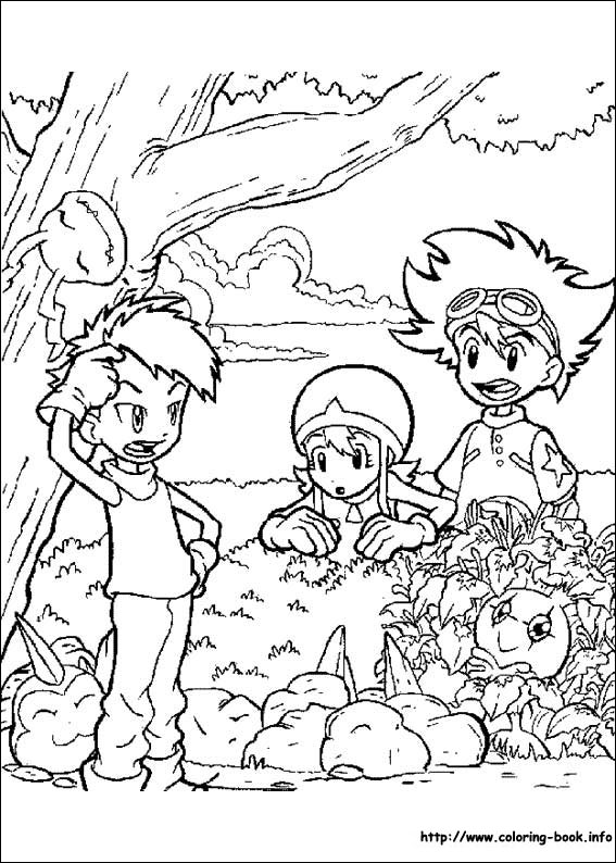Digimon coloring picture