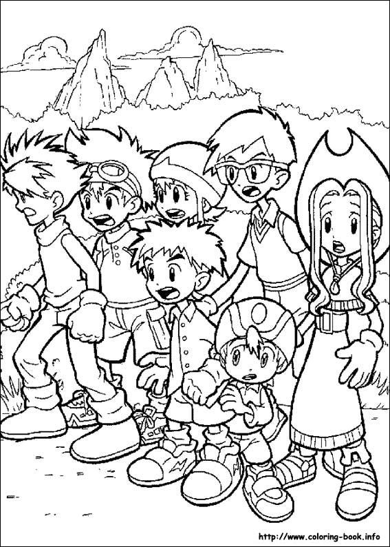 Digimon coloring picture