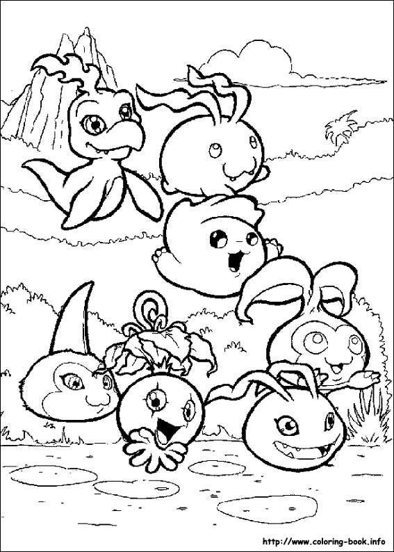 Digimon coloring picture