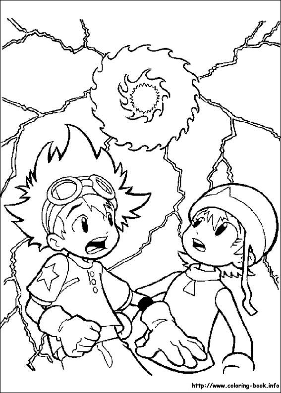 Digimon coloring picture