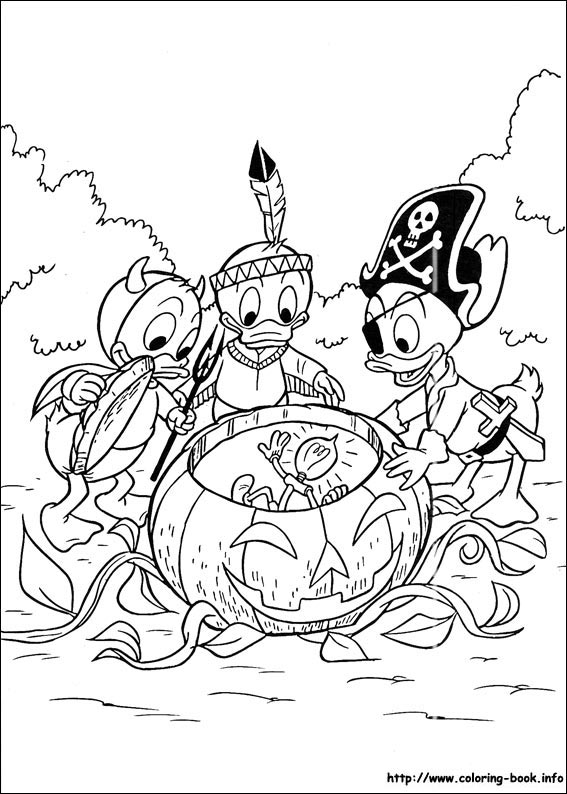 Donald coloring picture