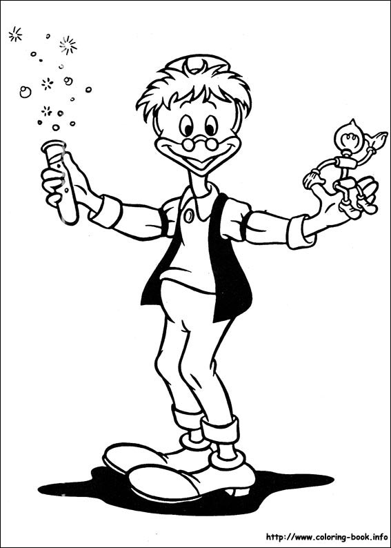 Donald coloring picture