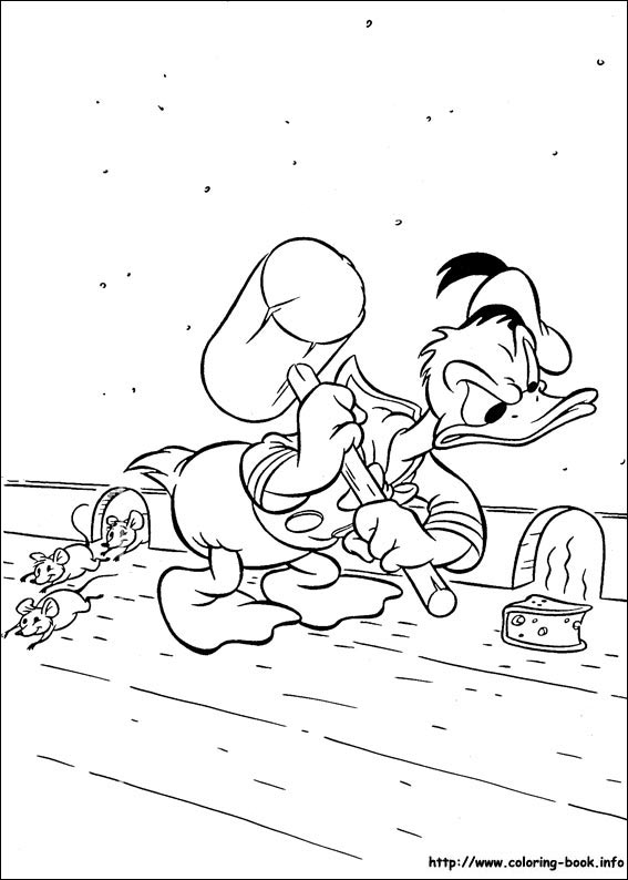 Donald coloring picture