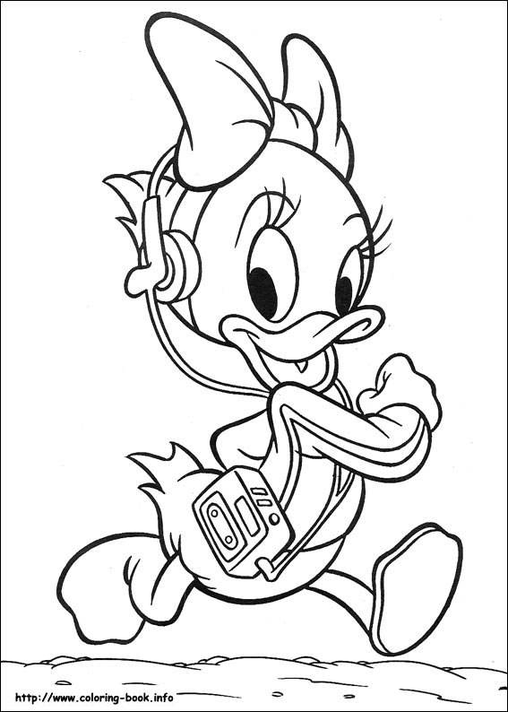 Donald coloring picture