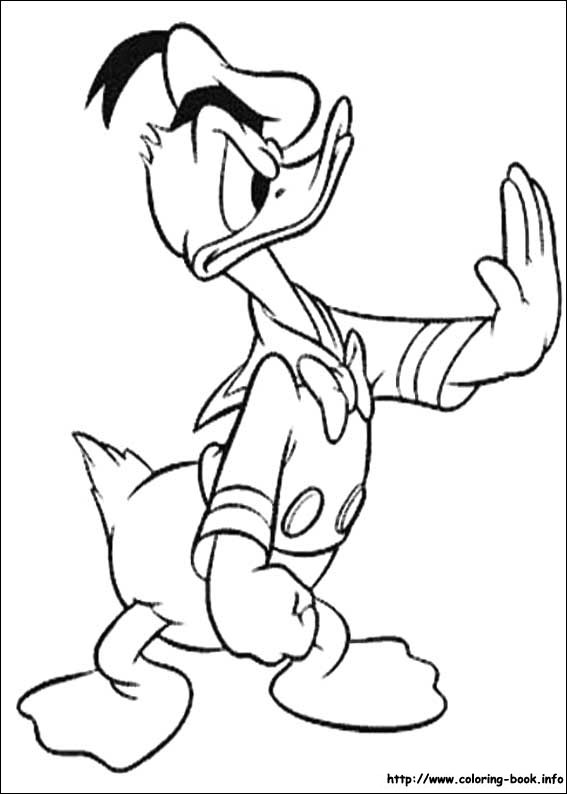 Donald coloring picture