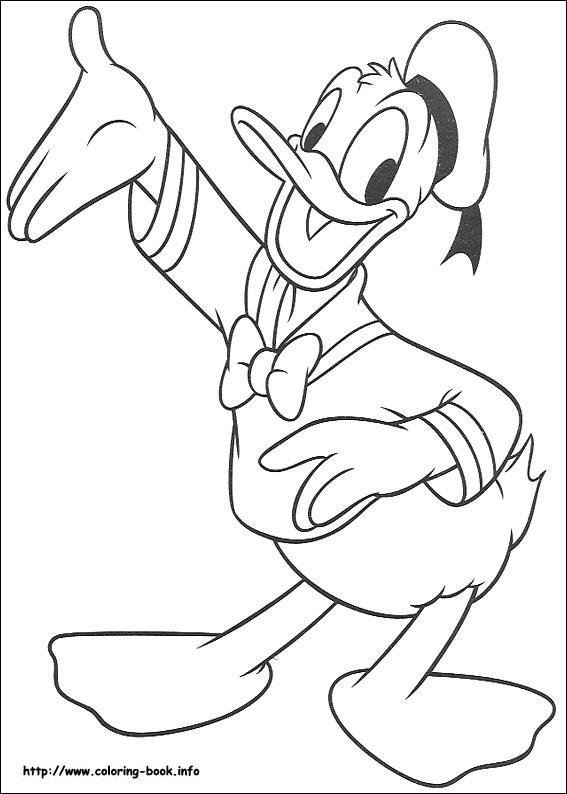 Donald coloring picture