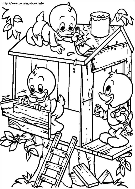 Donald coloring picture