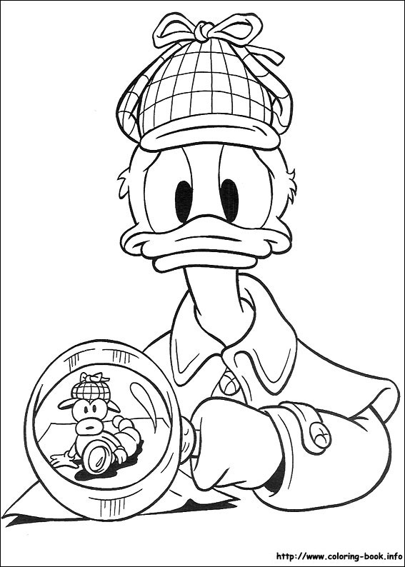 Donald coloring picture