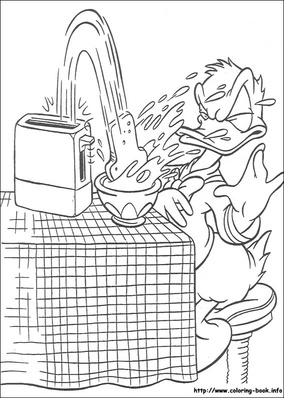 Donald coloring picture