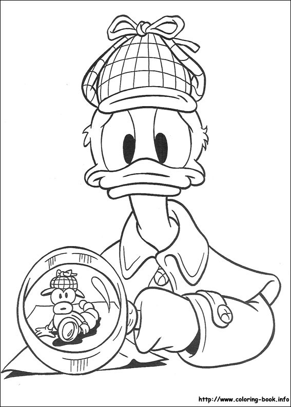 Donald coloring picture