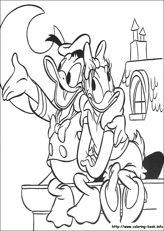 Donald coloring picture