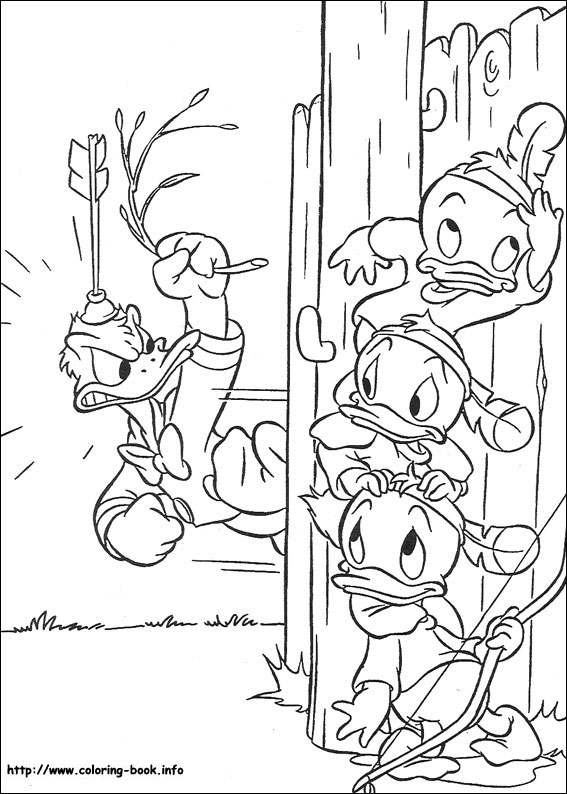 Donald coloring picture