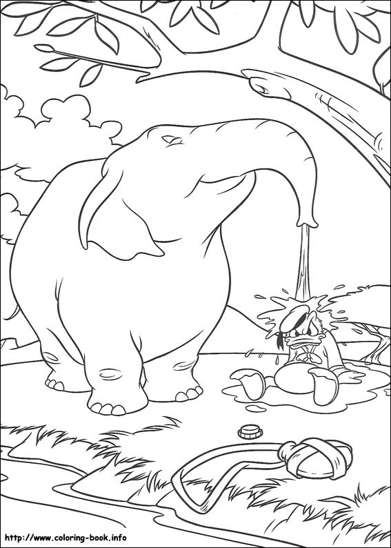 Donald coloring picture