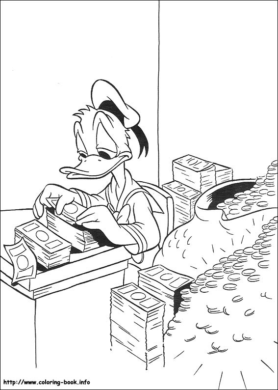 Donald coloring picture