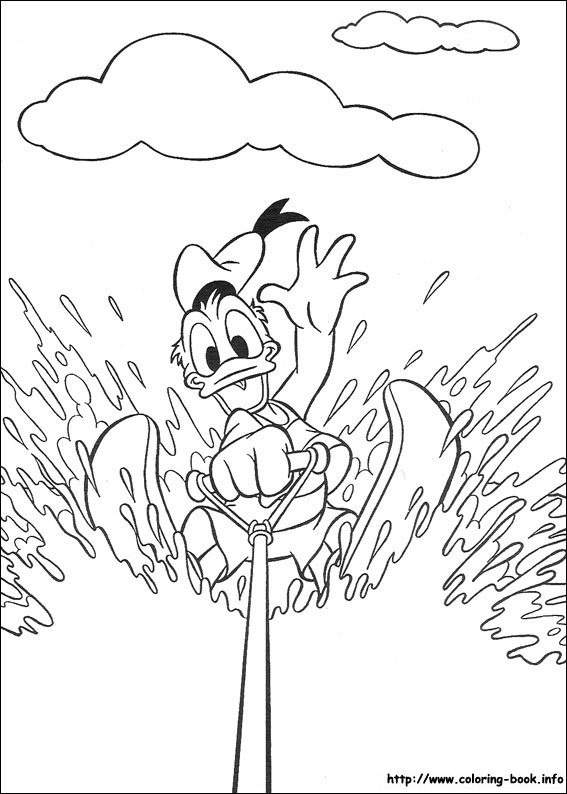 Donald coloring picture