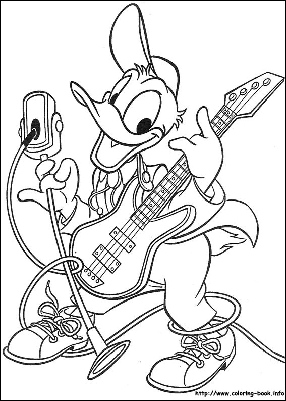 Donald coloring picture