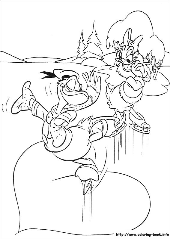 Donald coloring picture