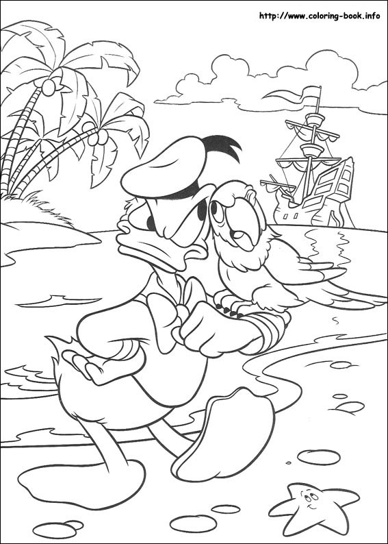 Donald coloring picture