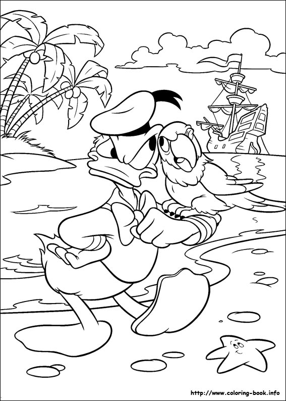 Donald coloring picture