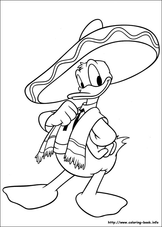 Donald coloring picture