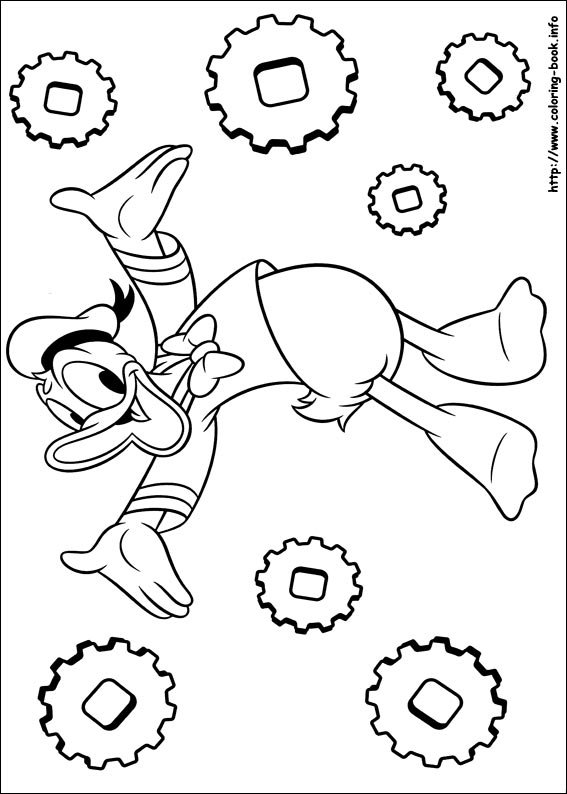 Donald coloring picture