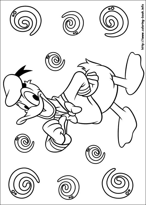 Donald coloring picture