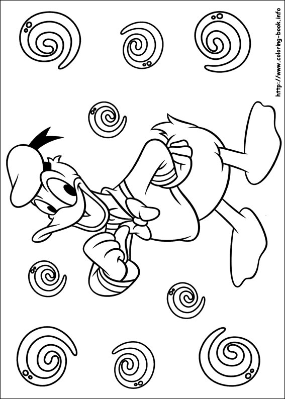 Donald coloring picture