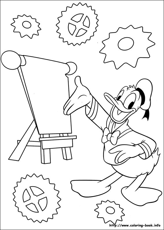 Donald coloring picture