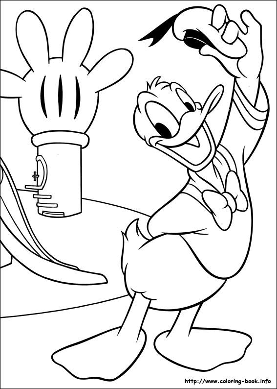 Donald coloring picture