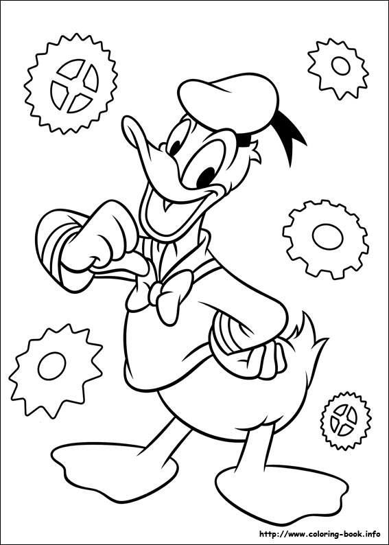 Donald coloring picture