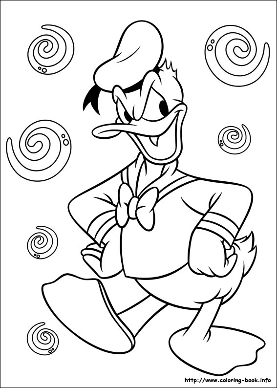 Donald coloring picture