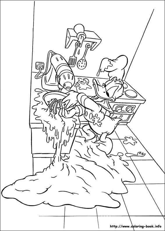 Donald coloring picture