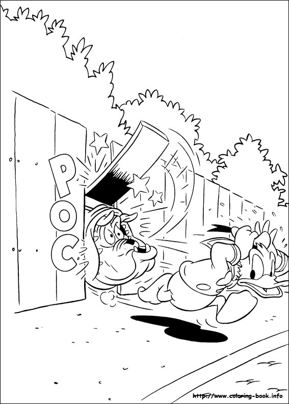 Donald coloring picture