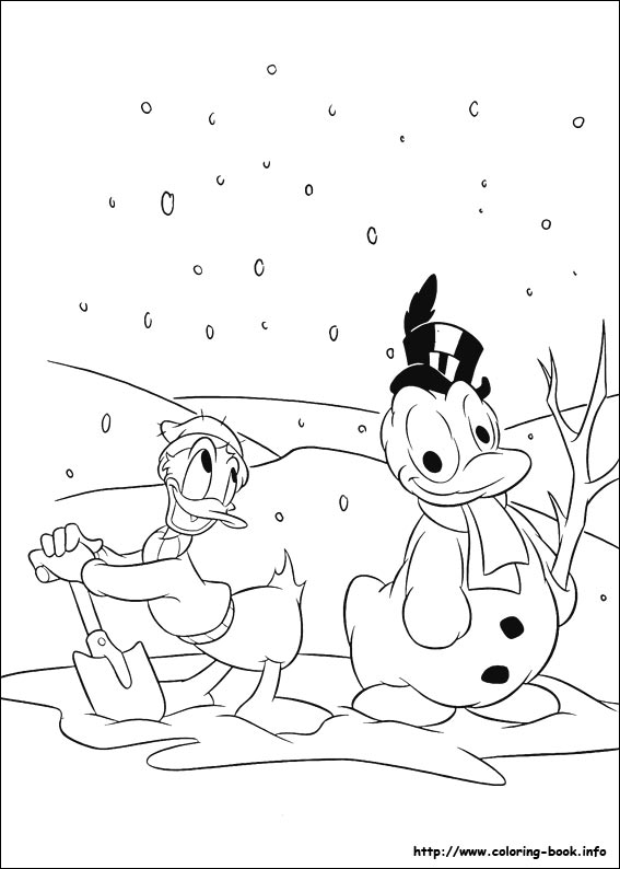 Donald coloring picture