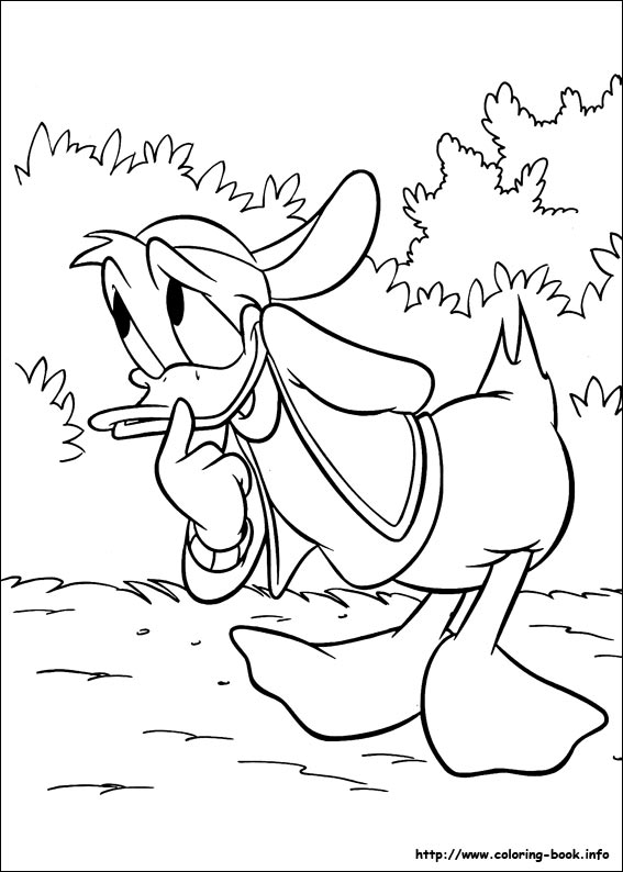 Donald coloring picture