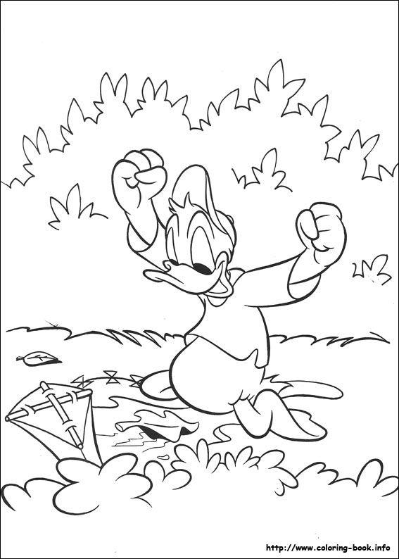 Donald coloring picture