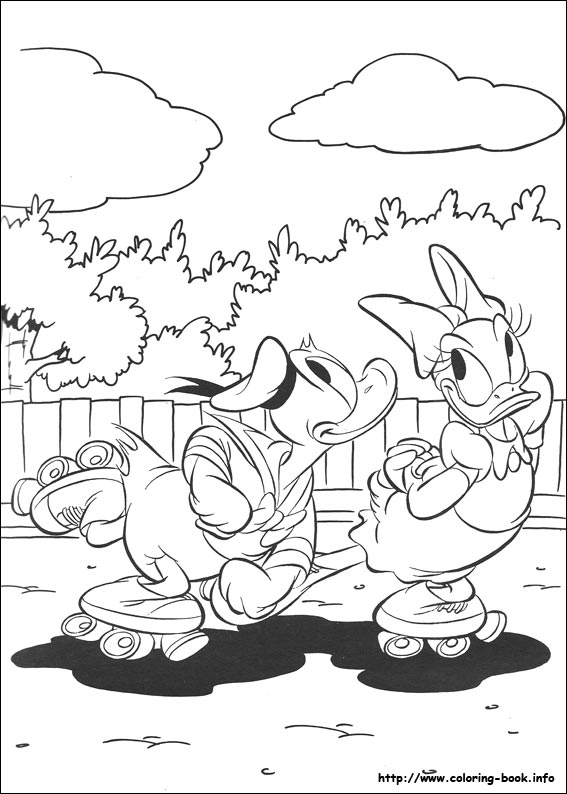 Donald coloring picture