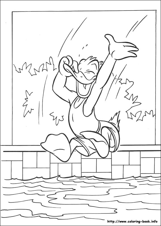 Donald coloring picture