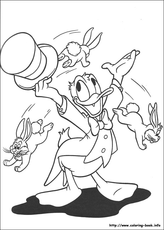 Donald coloring picture