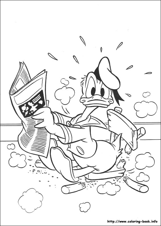 Donald coloring picture