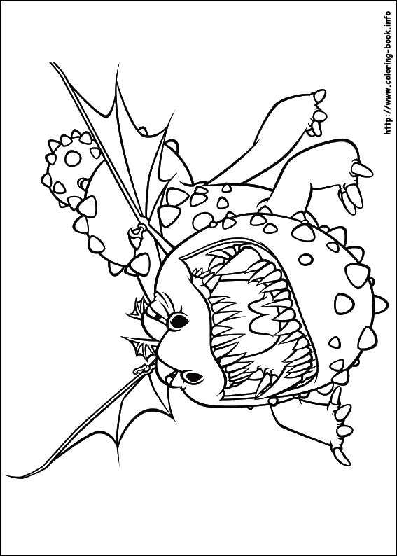 How to train your dragon coloring picture