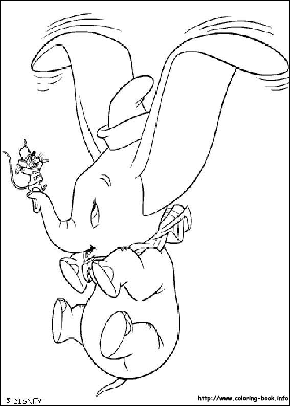 Dumbo coloring picture