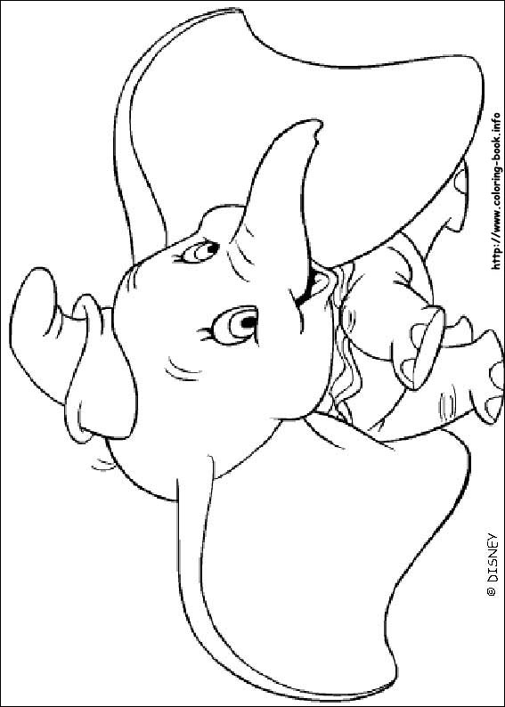 Dumbo coloring picture