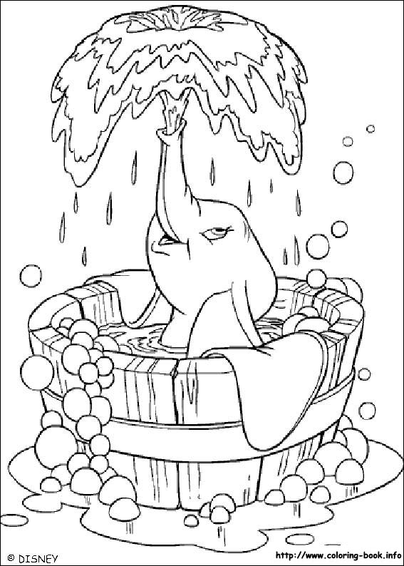 Dumbo coloring picture