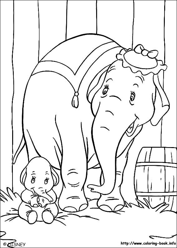 Dumbo coloring picture