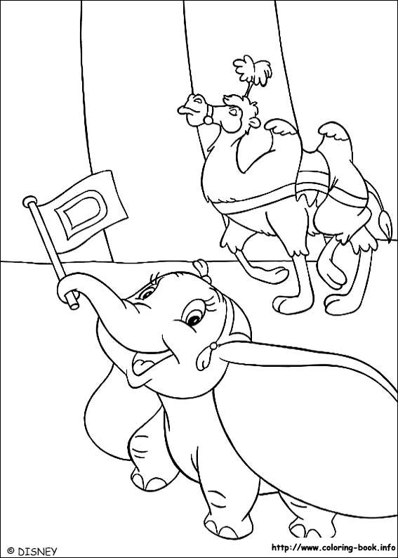 Dumbo coloring picture