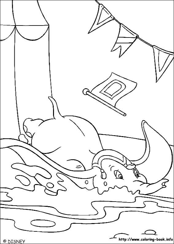 Dumbo coloring picture